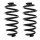Suspension Spring set rear axle coil spring KYB IAM-Expertise for SEAT EXEO
