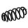 Suspension Spring set rear axle coil spring KYB IAM-Expertise for SEAT EXEO