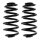 Suspension Spring set rear axle coil spring KYB IAM-Expertise for SEAT EXEO