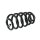 Suspension Spring set rear axle coil spring KYB IAM-Expertise for SEAT EXEO