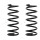 Suspension Spring set rear axle Ø 132 mm KYB for e.g. FORD SCORPIO