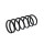 Suspension Spring set rear axle Ø 132 mm KYB for e.g. FORD SCORPIO