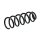 Suspension Spring set rear axle Ø 105 mm KYB for RENAULT LOGAN/STEPWAY