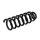 Suspension Spring set rear axle coil spring Ø 101 mm KYB for e.g. MB C-KLASSE