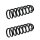 Suspension Spring set rear axle coil spring Ø 100 mm KYB for MB C-KLASSE