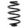 Suspension Spring set rear axle coil spring Ø 137 mm KYB for NISSAN LEAF