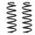 Suspension Spring set rear axle Ø 109 mm KYB for e.g. RENAULT KADJAR