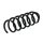Suspension Spring set rear axle Ø 109 mm KYB for e.g. RENAULT KADJAR