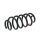 Suspension Spring set rear axle Ø 125 mm KYB for e.g. NISSAN QASHQAI