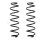 Suspension Spring set rear axle Ø 106 mm KYB for SEAT LEON and others