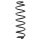 Suspension Spring set rear axle Ø 106 mm KYB for SEAT LEON and others