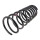 Suspension Spring set rear axle coil spring Ø 181 mm KYB for e.g. MB G-KLASSE