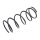 Suspension Spring set rear axle Ø 143 mm KYB for e.g. NISSAN SUNNY