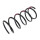 Suspension Spring set rear axle coil spring Ø 176 mm KYB for HYUNDAI TERRACAN