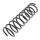 Suspension Spring set rear axle coil spring Ø 126 mm KYB for LADA