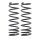 Suspension Spring Set rear Ø 116 mm KYB for e.g. MITSUBISHI GALANT