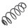 Suspension Spring set rear axle coil spring KYB fits CITROËN C3