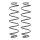 Suspension Spring set rear axle coil spring KYB for e.g. CITROËN C3