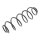Suspension Spring set rear axle coil spring KYB for e.g. CITROËN C3