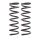 Suspension Spring set rear axle coil spring KYB IAM-Expertise for LEXUS IS