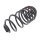 Suspension Spring set rear axle coil spring KYB for e.g. RENAULT KANGOO