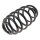 Suspension Spring set rear axle coil spring KYB for e.g. OPEL MERIVA