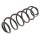 Suspension Spring set rear axle coil spring KYB for e.g. CITROËN C4