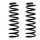 Suspension Spring set rear axle coil spring Ø 98 mm KYB for e.g. HYUNDAI i30
