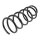 Suspension Spring set rear axle coil spring KYB for e.g. KIA VENGA