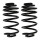 Suspension Spring set rear axle coil spring Ø 146 mm KYB for OPEL ASTRA