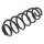 Suspension Spring set rear axle coil spring KYB IAM-Expertise for SEAT LEON