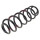 Suspension Spring set rear axle coil spring KYB suitable for e.g. VW GOLF