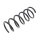 Suspension Spring set rear axle coil spring Ø 123 mm KYB for FIAT PANDA