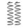 Suspension Spring set rear axle coil spring KYB for e.g. RENAULT SCÉNIC