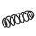 Suspension Spring set rear axle Ø 104 mm KYB for SEAT LEON and others