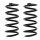 Suspension Spring set rear axle coil spring Ø 104 mm KYB for RENAULT CLIO