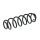 Suspension Spring set rear axle Ø 110 mm KYB for e.g. SKODA OCTAVIA
