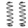 Suspension Spring set rear axle Ø 105 mm KYB for e.g. SKODA OCTAVIA