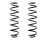 Suspension Spring set rear axle Ø 107 mm KYB for e.g. SKODA OCTAVIA