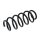Suspension Spring set rear axle Ø 125 mm KYB for e.g. TOYOTA AURIS