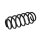 Suspension Spring set rear axle coil spring Ø 121 mm KYB for TOYOTA YARIS
