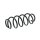 Suspension Spring set rear axle coil spring Ø 121 mm KYB for TOYOTA YARIS