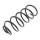 Fahrwerksfedern-Set Vorderachse Schraubenfeder Ø 137 mm KYB für u.a. VW LUPO