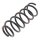 Suspension Spring set front axle coil spring Ø 121 mm KYB for e.g. FORD FIESTA