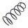 Suspension Spring set front axle Ø 175 mm KYB for e.g. LANCIA PHEDRA