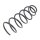 Suspension Spring set front axle coil spring Ø 163 mm KYB for MB V-KLASSE