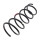 Suspension Spring set front axle Ø 162 mm KYB for e.g. RENAULT MEGANE
