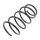 Suspension Spring set front axle Ø 148 mm KYB for e.g. SUZUKI SWIFT