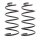 Suspension Spring set front axle coil spring Ø 170 mm KYB for PEUGEOT 307