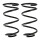 Suspension Spring set front axle Ø 180 mm KYB for e.g. FORD TRANSIT